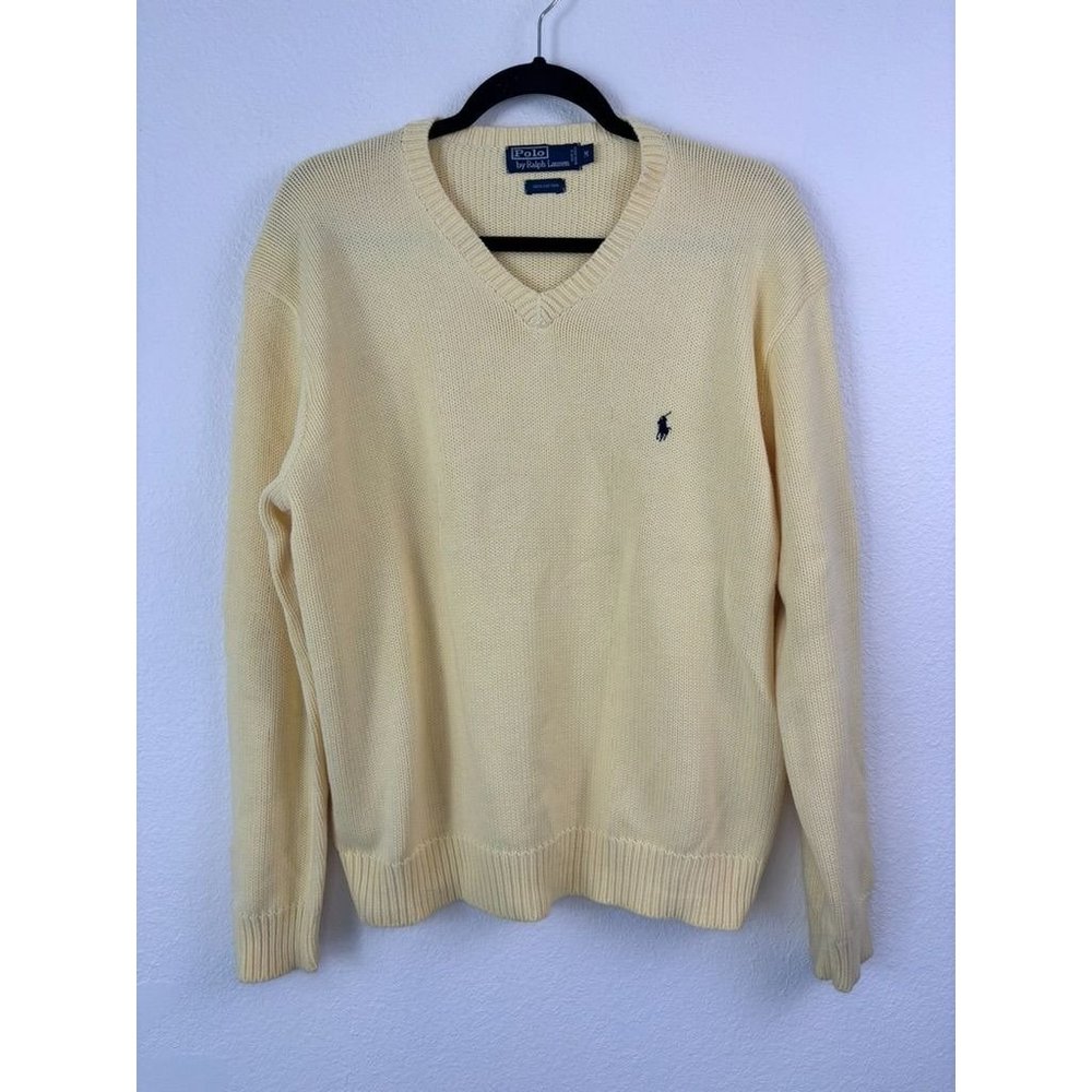 Polo by Ralph Lauren Yellow V-Neck Sweater